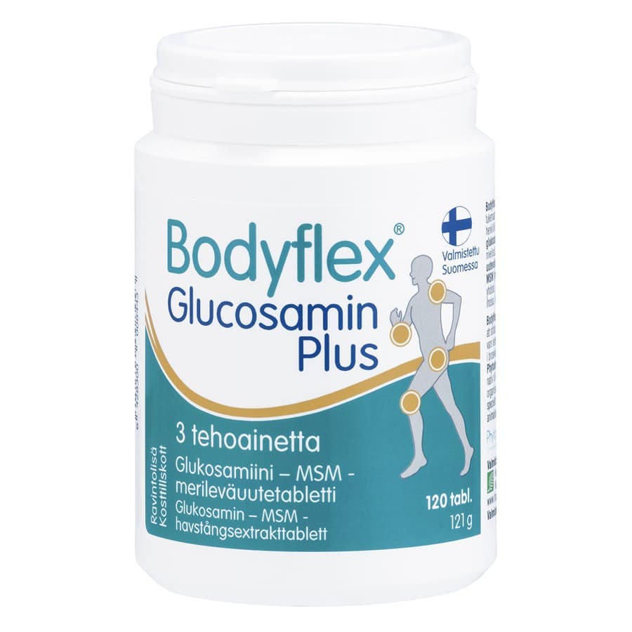 Bodyflex Glucosamin Plus glucosamine MSM Phytodroitin vegan tablets Finland