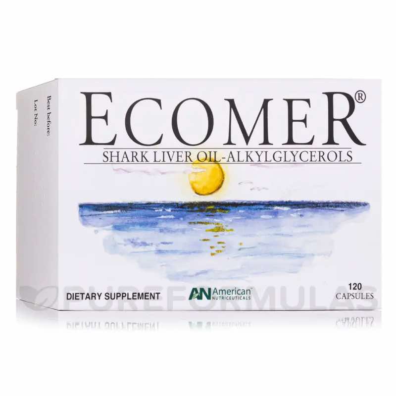 Immune Support Supplements | Ecomer Shark Liver Oil Alkylglycerols 60tabs