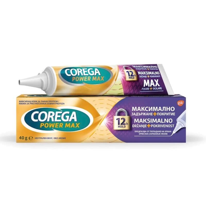COREGA MAX denture adhesive