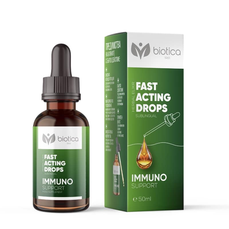 Immuno Support Sublingual Drops 50 ml Biotica – herbal immune system liquid supplement