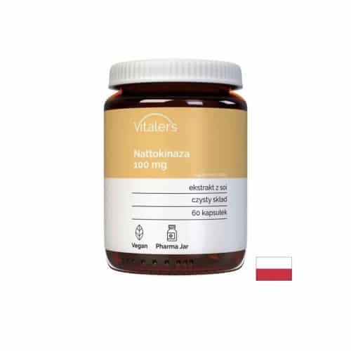 Nattokinase 100 mg 2000 FU 60 Capsules Vitaler’s – enzyme supplement for circulation support
