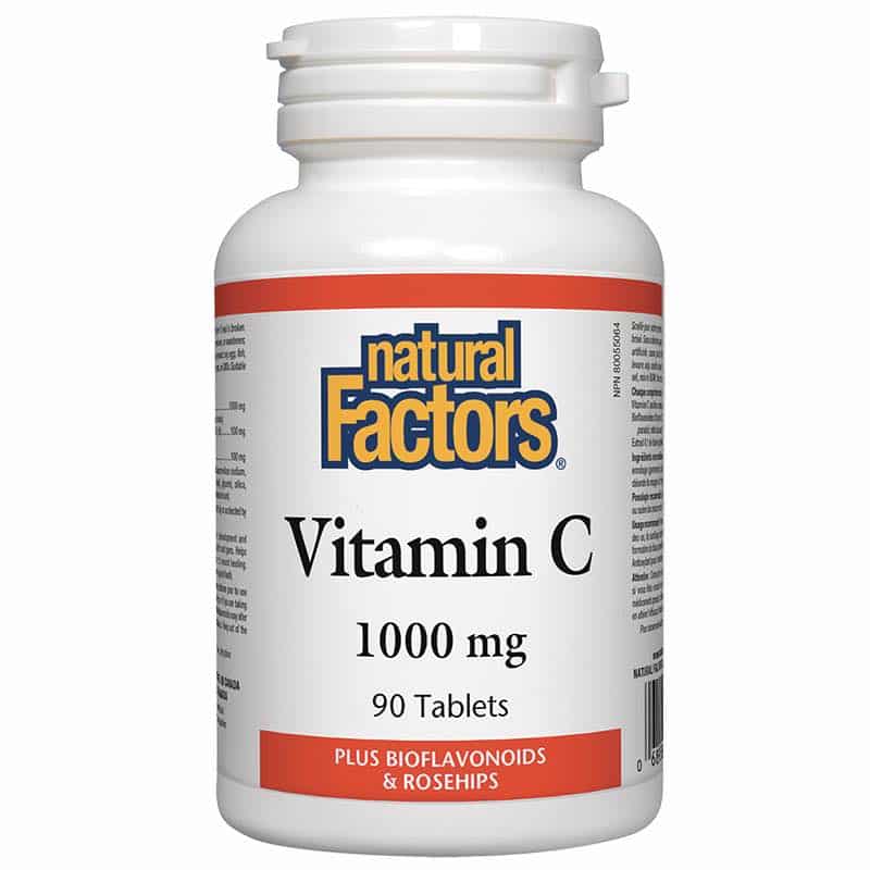 Natural Factors Vitamin C 1000 mg Bioflavonoids and rosehips 90 capsules