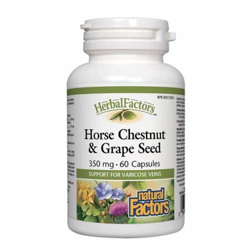 Natural Factors Horse Chestnut & Grape Seed 60 capsules