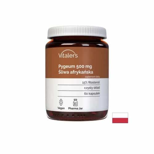 Pygeum 500 mg 60 Capsules Vitaler’s UK – Prunus africana prostate support supplement