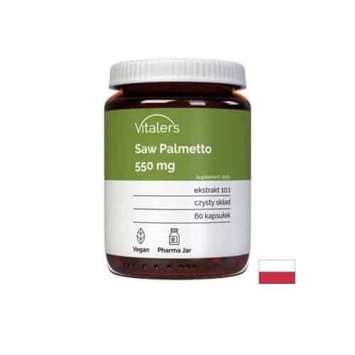 Saw Palmetto 550 mg 60 Capsules Vitaler’s UK – Serenoa repens prostate support supplement