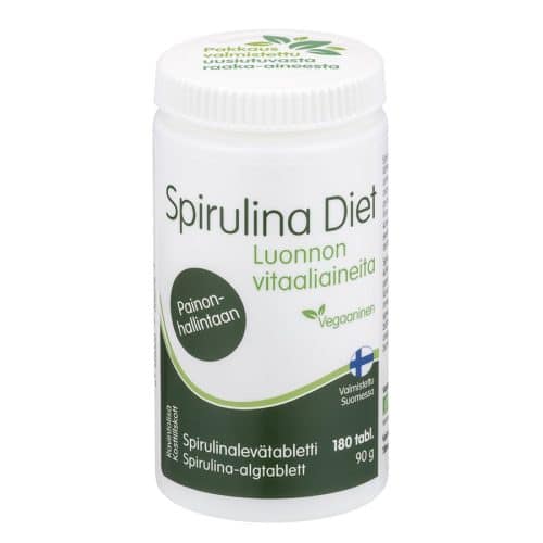 Spirulina Diet 180 tablets pure spirulina micro algae superfood supplement