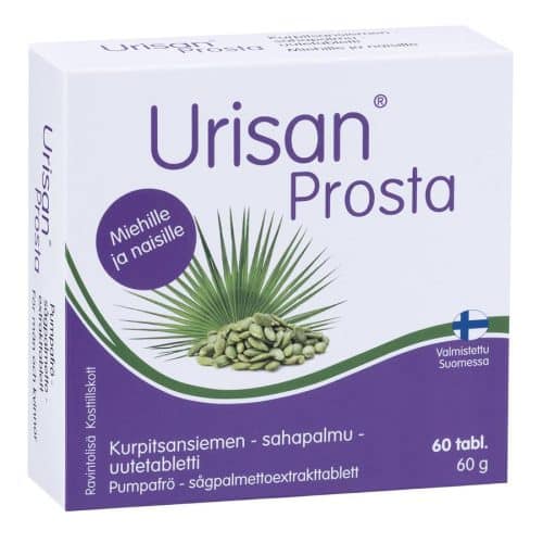 Urisan Prosta pumpkin seed and saw palmetto extract tablets 60 tablets vegan formula