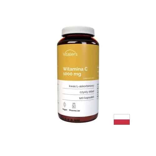 Vitamin C 1000 mg 120 Capsules Vitaler’s UK – High strength L-ascorbic acid immune support supplement